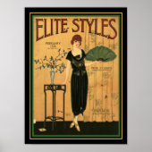 Elite Styles Art Deco 1920 Cover 12 x 16 Poster (Vorne)