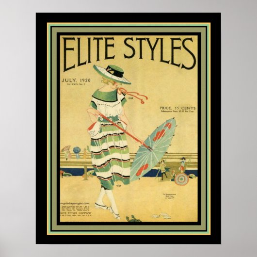 Elite Styles Art Deco 1920 Cover 16x20 Poster (Vorne)