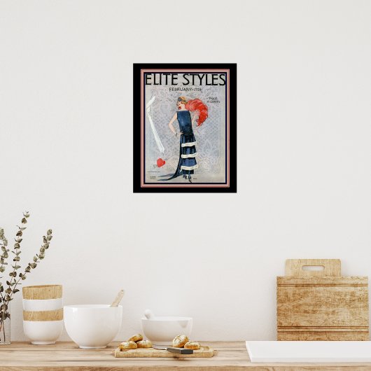 Elite Styles Art Deco 1924 Cover 16x20 Poster (Küche)