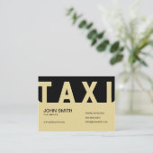 Elite Taxi Driver Visitenkarte (Stehend Vorderseite)