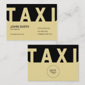 Elite Taxi Driver Visitenkarte (Vorne/Hinten)