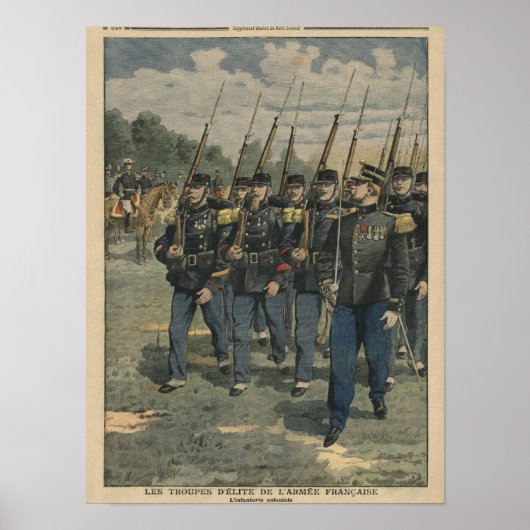 Elite troops of French army Poster (Vorne)