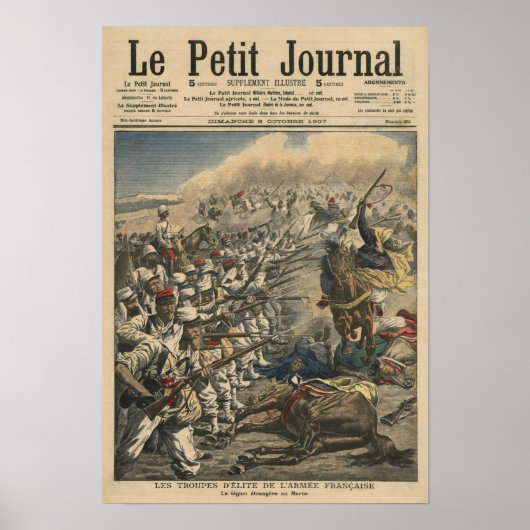 Elite-Truppen der französischen Armee, französisch Poster (Vorne)