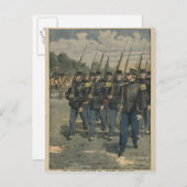 Elite-Truppen der französischen Armee Postkarte (Vorne/Hinten)