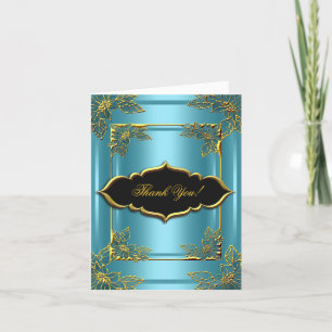 Elite Vielen Dank Ihre Karte Elegant Blue Aquamari