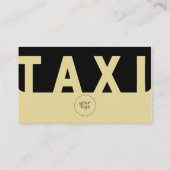EliteTaxi-Treiber Visitenkarte (Rückseite)