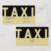 EliteTaxi-Treiber Visitenkarte (Vorne/Hinten)