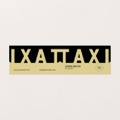 EliteTaxi-Treiber Visitenkarten (Außenseite Aufgefaltet)