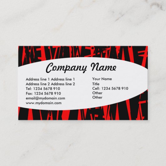 Elitistisch - Abstrakt 06 Visitenkarte (Vorderseite)