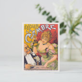 Élixir La Cambre Vintage Poster ca. 1900 Postkarte (Stehend Vorderseite)