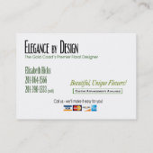 Eliz Provinzler-Eleganz-mit Absicht mollige Visitenkarte (Rückseite)