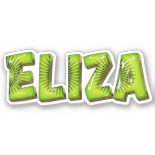 Eliza Name Kiwi Design Aufkleber Sticker