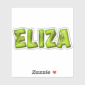 Eliza Name Kiwi Design Aufkleber Sticker (Blatt)