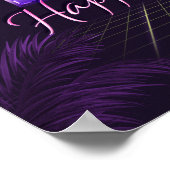 Eliza Vorname lila retro Pfingster Poster (Ecke)