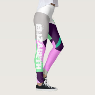Elizabeth Add Your Name Abstrakt Art Leggings