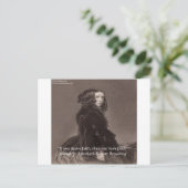 Elizabeth Barrett Browning Faith Desire Zitat Postkarte (Stehend Vorderseite)