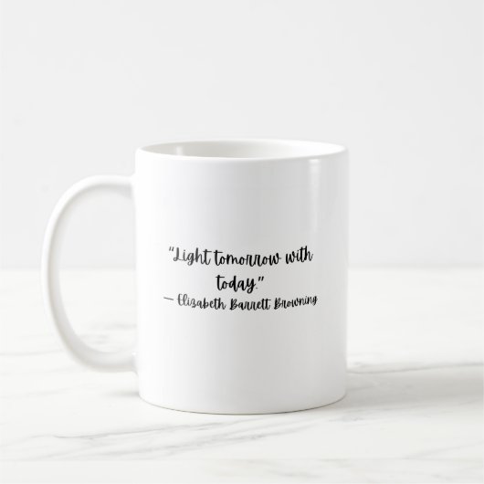Elizabeth Barrett Browning Inspirationsbecher Kaffeetasse (Links)