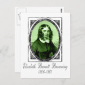 Elizabeth Barrett Browning Postkarte (Vorne/Hinten)