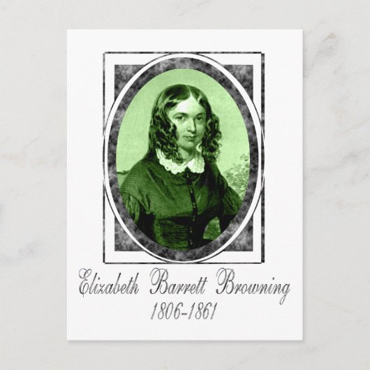 Elizabeth Barrett Browning Postkarte (Vorderseite)