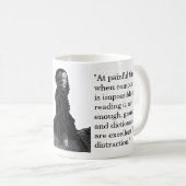 Elizabeth Barrett Browning Zitat zum Schreiben Kaffeetasse (VorderseiteRechts)