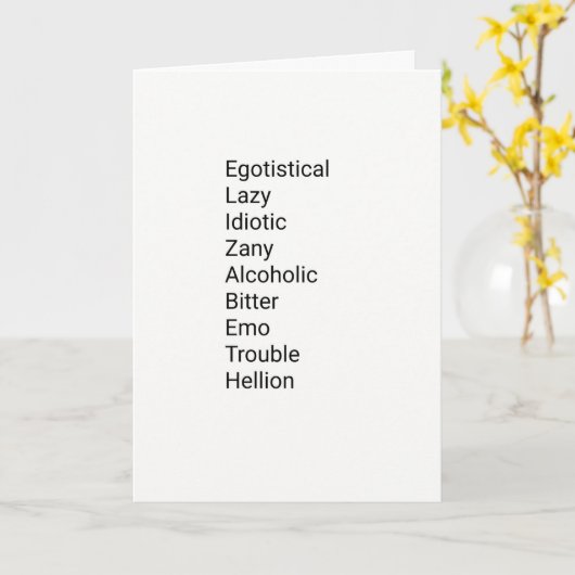 Elizabeth Birthday Karte (Gelbe Blume)