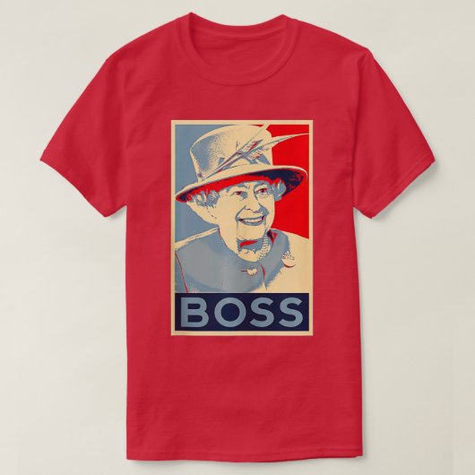 Elizabeth Boss Ihre Königliche Hoheit Königin von  T-Shirt (Design vorne)