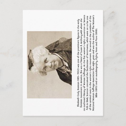 Elizabeth Cady Stanton - Feminist Postkarte (Vorderseite)