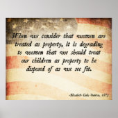 Elizabeth Cady Stanton Poster (Vorne)