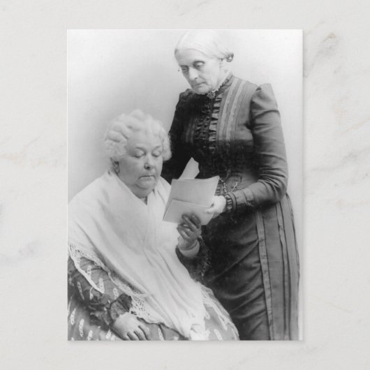 Elizabeth Cady Stanton und Susan B. Anthony Postkarte (Vorderseite)