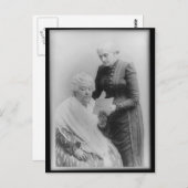 Elizabeth Cady Stanton und Susan B. Anthony Postkarte (Vorne/Hinten)