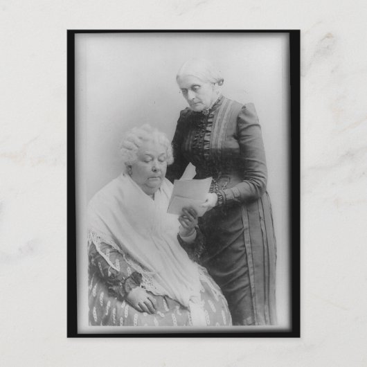 Elizabeth Cady Stanton und Susan B. Anthony Postkarte (Vorderseite)