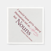 Elizabeth Cady Stanton Zitat Serviette (Vorderseite)