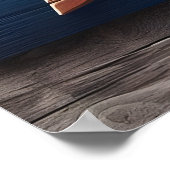 Elizabeth Canadian Beaver and Mountains Poster (Ecke)