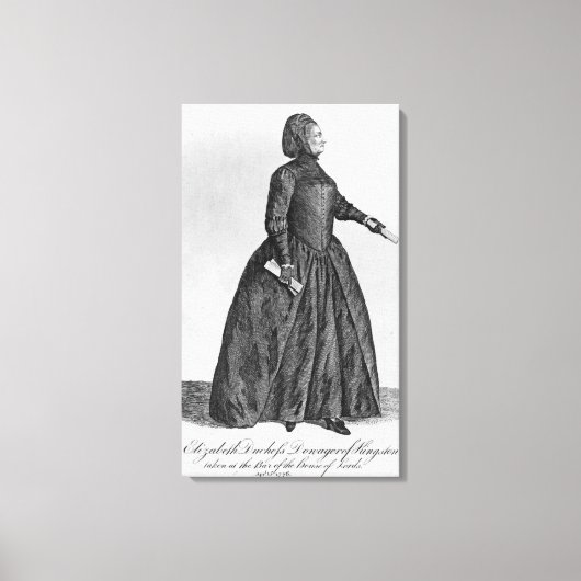 Elizabeth Chudleigh Leinwanddruck (Vorderseite)