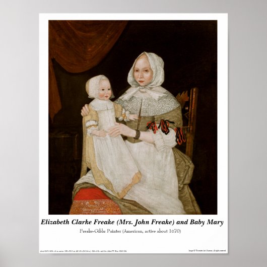 Elizabeth Clarke Freake und Baby Mary - Poster (Vorne)