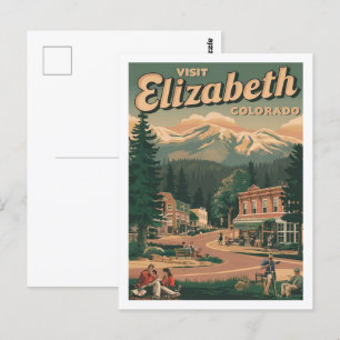 Elizabeth Colorado USA Berühmter Reiseort Postkarte
