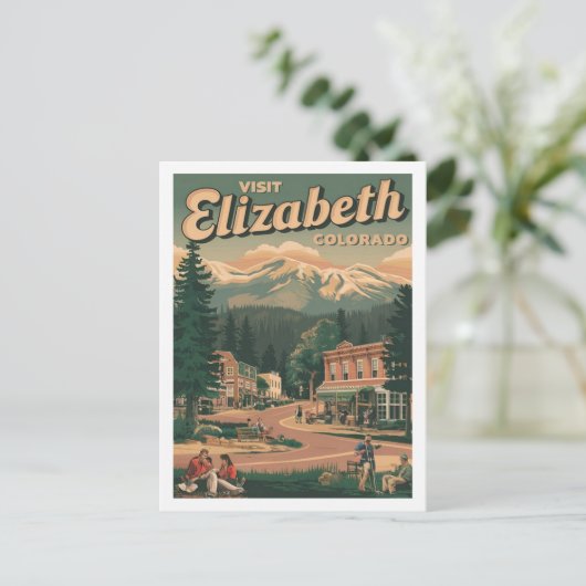 Elizabeth Colorado USA Famous Travel Place Postkarte (Stehend Vorderseite)