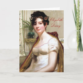Elizabeth Darcy Notecard Karte