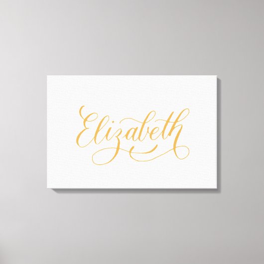Elizabeth - Design für moderne Kalligrafie Leinwanddruck (Vorderseite)