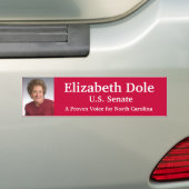 Elizabeth Dole für US-Senat Autoaufkleber (Auf Auto)