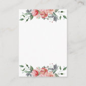 Elizabeth Elegant Pink Wedding Website Online UAWG Begleitkarte (Rückseite)