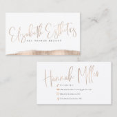 Elizabeth Esthetics Visitenkarte (Vorne/Hinten)