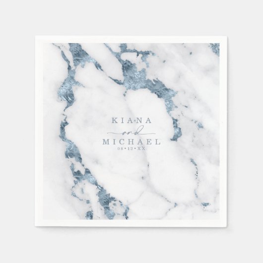 Elizabeth Fair Dusty Blue ID816 Serviette (Vorderseite)