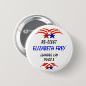 Elizabeth Frey 1 Button (Vorne & Hinten)