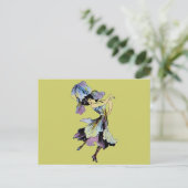 Elizabeth Gordon Iris Blume Fairy Postkarte (Stehend Vorderseite)