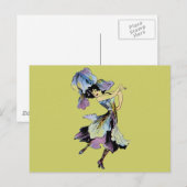 Elizabeth Gordon Iris Blume Fairy Postkarte (Vorne/Hinten)