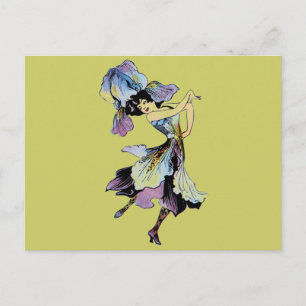 Elizabeth Gordon Iris-Blumenfee Postkarte