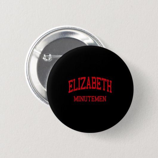 Elizabeth High School Hs Elizabeth Nj Retro Button (Vorne & Hinten)