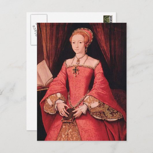 Elizabeth I. als Prinzessin Postkarte (Vorne/Hinten)
