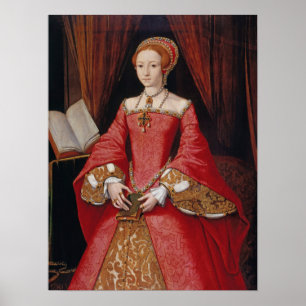 Elizabeth I. als Prinzessin William Scrots Poster